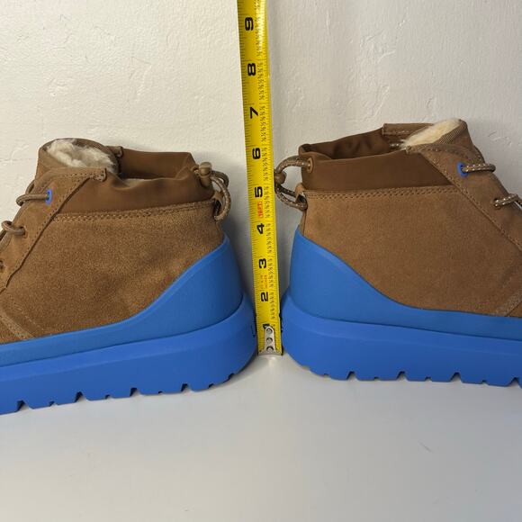 Ugg Neumel Weather Hybrid Boots Men's Size 8 in Chestnut Big Sky Blue Unisex NWT - Picture 12 of 13